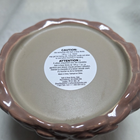 Bath & Body Works Pink and Gold Owl Candle Holder - Picture 3 of 4